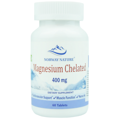   Norway Nature Magnesium Chelated, 100 , 400 , 60 .,  