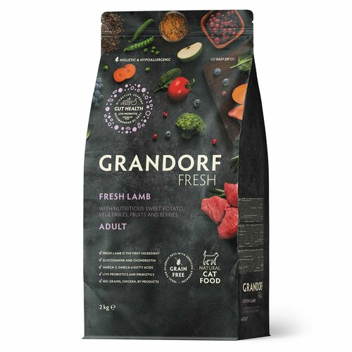  GRANDORF Fresh Cat ADULT Lamb&Sweet Potato (      ) 2    -     , -  