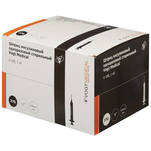    VOGT MEDICAL U-100 , 13  x 0.4 , : 27G, 1 , 100 .   -     , -  