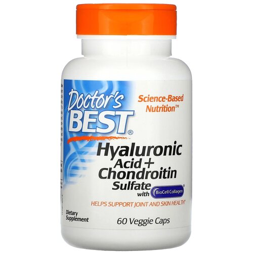   Doctor's Best Hyaluronic Acid + Chondroitin Sulfate with BioCell Collagen ., 110 , 60 .   -     , -  