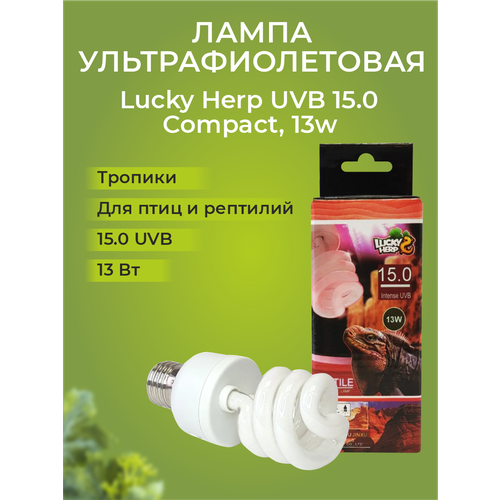    Lucky Herp UVB 15.0 Compact, 13w   -     , -  