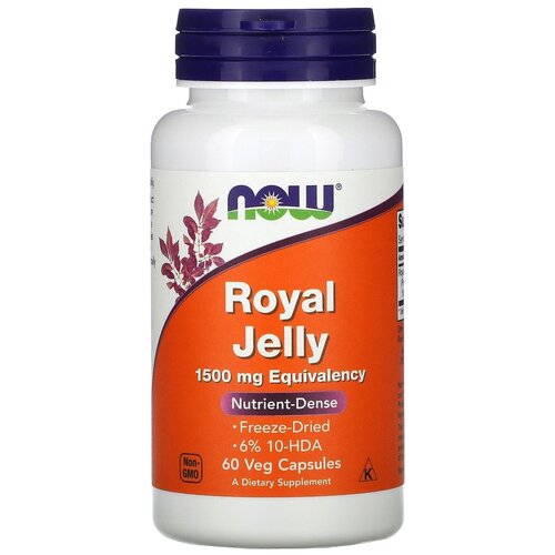 ���� ������� NOW Royal Jelly 1500 �� Equivalency, 60 ��., ������ ������
