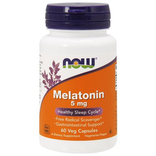  Melatonin 5 mg NOW (60  )   -     , -  