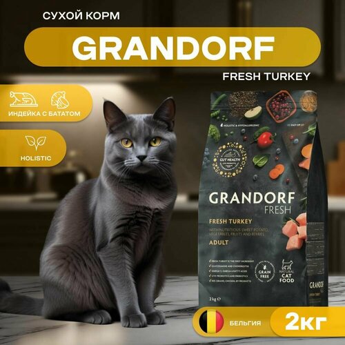    GRANDORF Fresh Cat ADULT Turkey&Sweet Potato        , 2    -     , -  