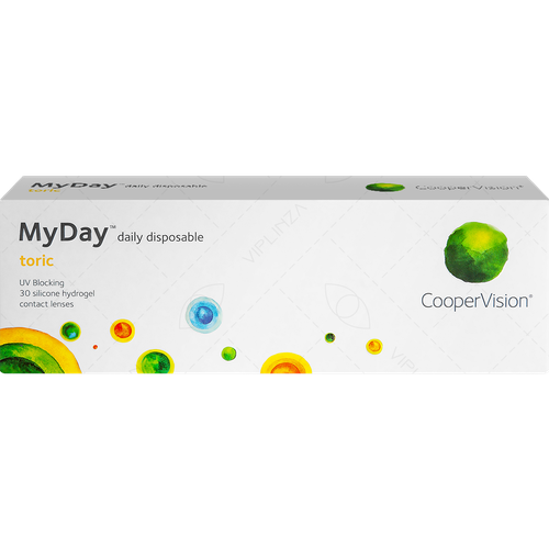    CooperVision MyDay daily disposable toric, 30 ., R 8,6, D -1,75,CYL:-1,25,A:100, , 1 .   -     , -  