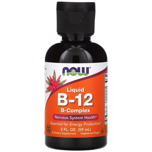 ���� ������� NOW Liquid B-12 B-Complex, 100 �, 59 ��, ������ ������