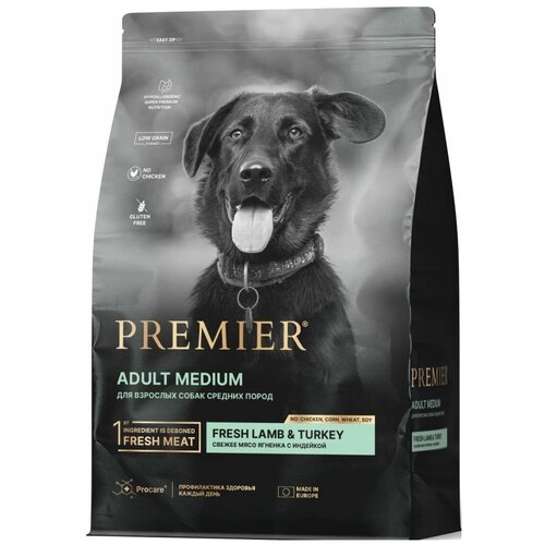        Premier Dog Lamb&Turkey ADULT Medium      10    -     , -  