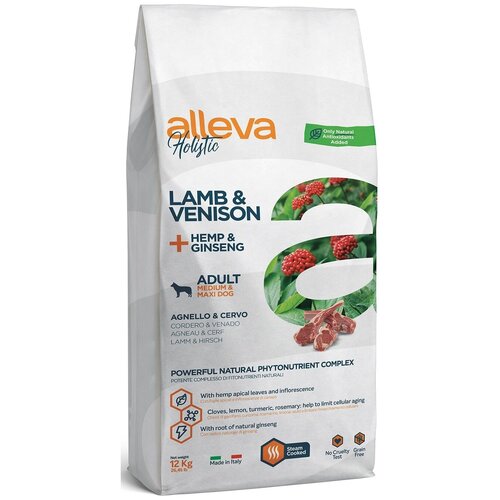    Alleva Holistic Adult Lamb & Venison Medium/Maxi Dog       ,  , ,   , 12    -     , -  