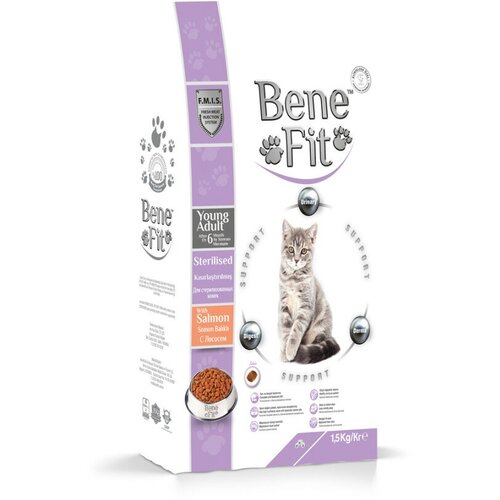  Benefit Feline Young Adult Sterilised Cat Salmon       6 ,   - 1,5    -     , -,   