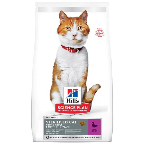  Hill's SCIENCE PLAN YOUNG ADULT STERILISED CAT DUCK          (0,3 )   -     , -,   