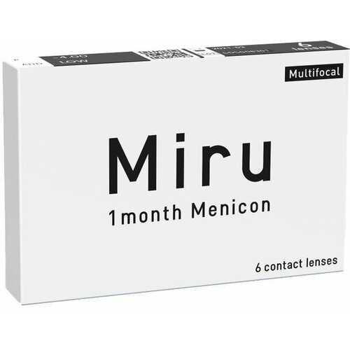    Menicon Miru 1month Multifocal, 6 ., R 8,6, D -5,75, ADD:    -     , -  