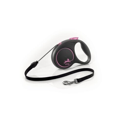  Flexi -    12, 5,  (Black Design S Cord 5m pink)   -     , -,   