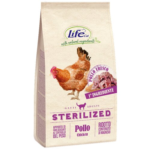   Lifecat Adult Sterilized Chicken 400       1/6   -     , -,   
