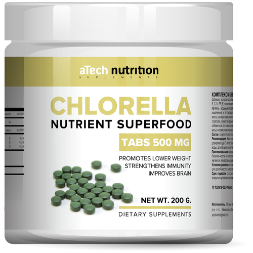   aTech nutrition CHLORELLA SUPERFOODS   200    -     , -  