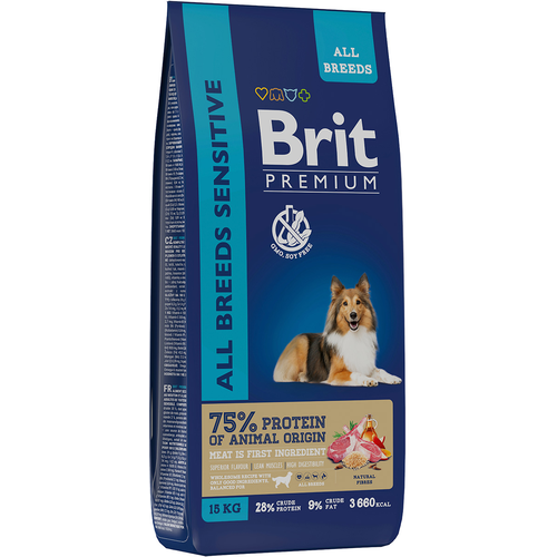  BRIT PREMIUM DOG ADULT SENSITIVE             (8 )   -     , -  