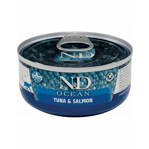  Farmina N&D OCEAN Tuna and Salmon        70    -     , -,   