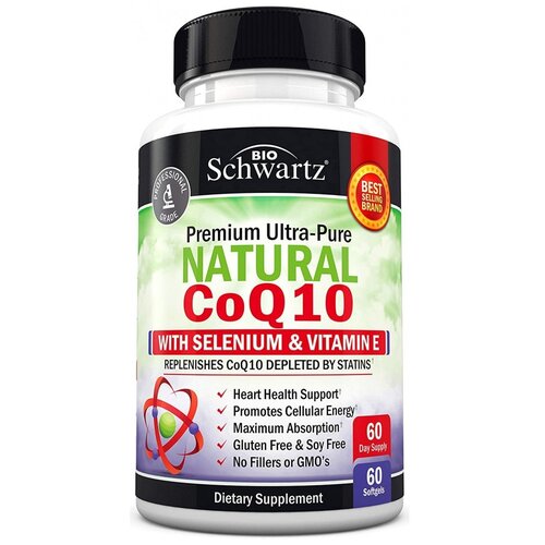   BioSchwartz Natural CoQ10, 60 .   -     , -  