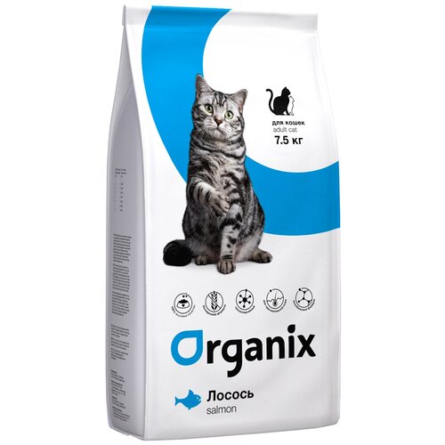  Organix ()        (adult cat salmon) 1,5    -     , -,   