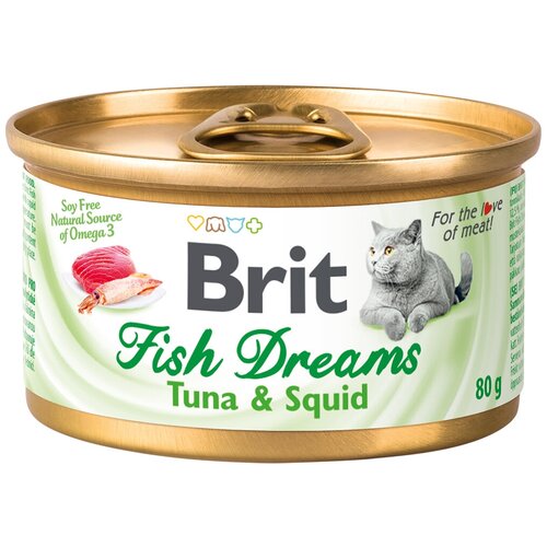   Brit Fish Dreams Tuna & Squid        , 12*80   -     , -,   