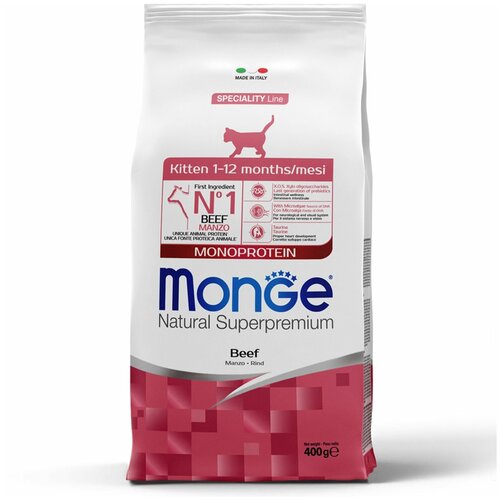      Monge Natural Superpremium Cat Monoprotein Kitten Beef,  , 8 .  1.5    -     , -,   