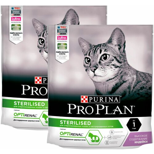  PRO PLAN CAT OPTIRENAL STERILISED TURKEY          (0,4 + 0,4 )   -     , -,   