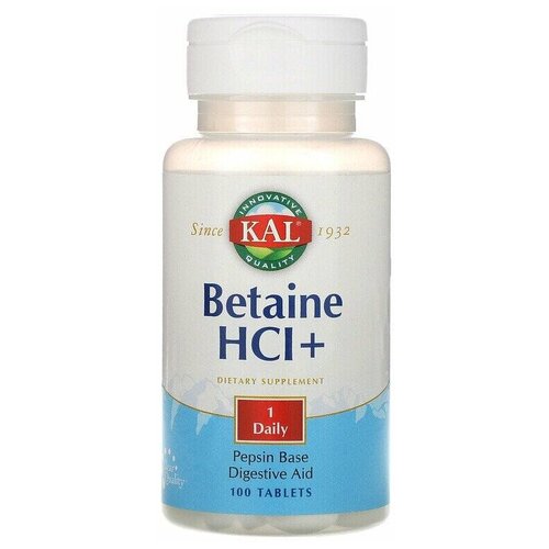 ���� �������� KAL Betaine HCl+, 100 �, 100 ��., ������ ������
