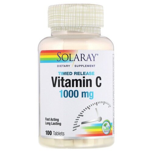   Solaray Vitamin C Timed Release, 180 , 1000 , 100 .   -     , -  