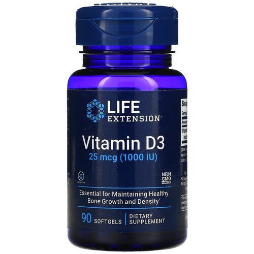   Life Extension Vitamin D3, 50 , 100 , 1000 ME, 90 .   -     , -  