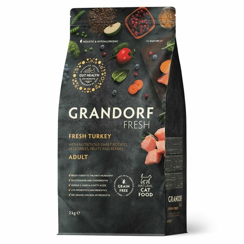  GRANDORF Fresh Cat ADULT Turkey&Sweet Potato (      ) 2    -     , -  