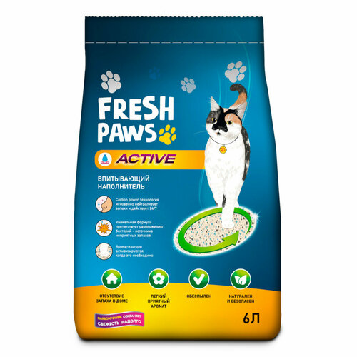 ���� Fresh Paws Active ����������� ����������� ��� ��������� ������� � �������������� ����� - 6 � (4 ��), ������ ������