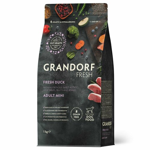    GRANDORF Fresh Dog Adult MINI Duck&Sweet Potato (        ) 1  /    -     , -  