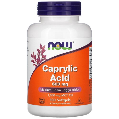   NOW Caprylic Acid 600 , 190 , 100 , 100 .   -     , -  