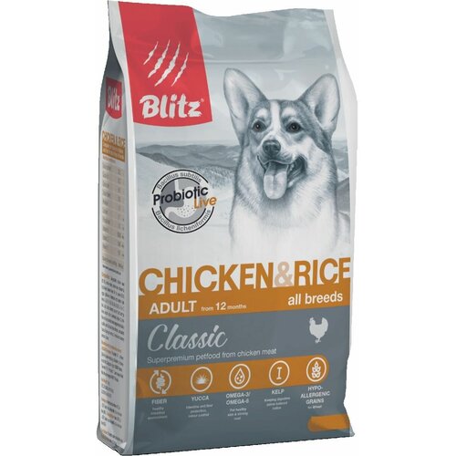  Blitz Classic Chicken & Rice Adult Dog All Breeds  Classic           2    -     , -,   