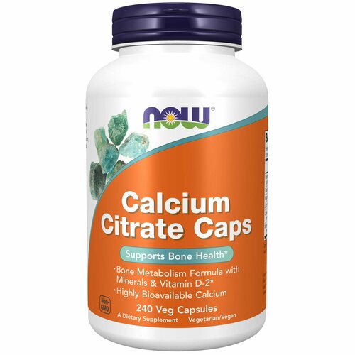 ���� NOW Calcium citrate, ������ �������, 240 ������, ������ ������