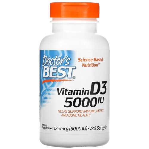  Doctor's Best Vitamin D3 ., 5000 , 220 , 720 .   -     , -  