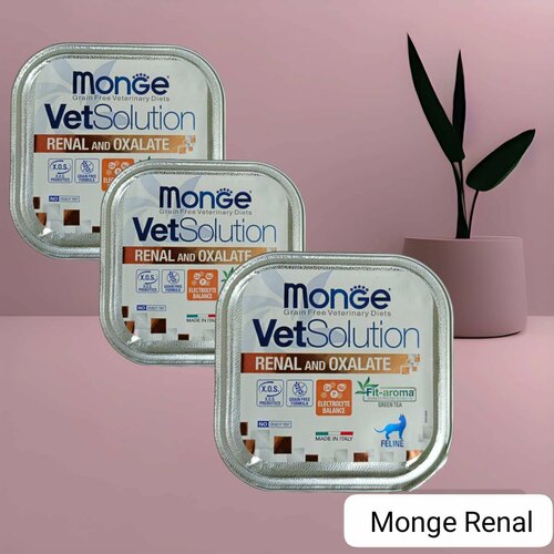  Monge  VetSolution Renal Oxalate Cat ()          , 3   100    -     , -  