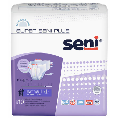 ���� ���������� ��� �������� Super Seni PLUS small (������ 55-80 ��) 10 ��., ������ ������