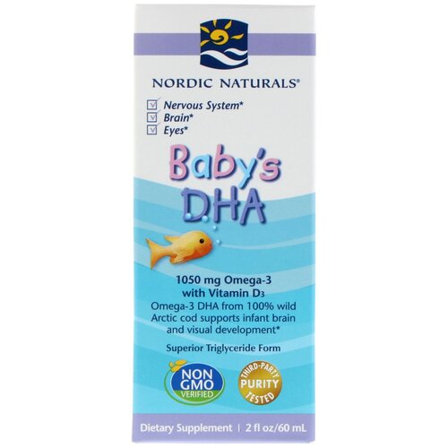 ���� ����� Nordic Naturals Baby's DHA, 230 �, 60 ��, ������ ������