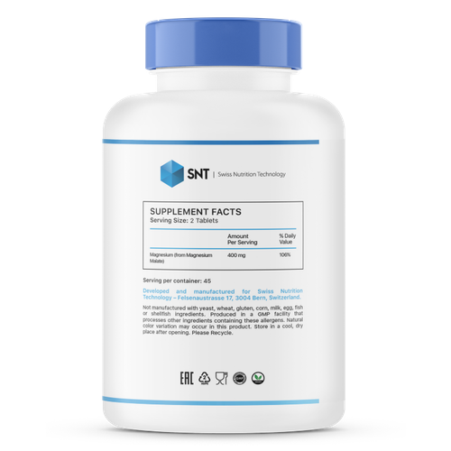 ���� SNT Magnesium Malate 90 tab / ��� ������ ����� 90 ���, ������ ������