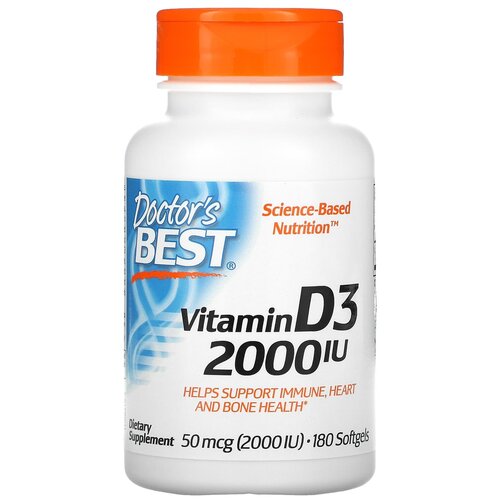   Doctor's Best Vitamin D3, 80 , 2000 ME, 180 .   -     , -  