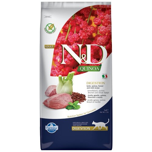   N&D QUINOA LINE   QUINOA DIGESTION LAMB Adult, 5    -     , -,   