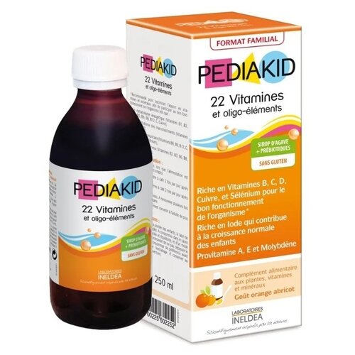  PEDIAKID 22 Vitamins and Oligo-elements ., 250 , 250 ,    -     , -  