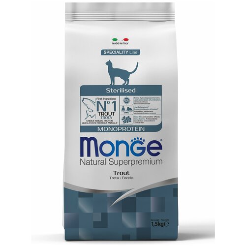    Monge Cat Speciality Line Monoprotein Sterilised  , , 1,5    -     , -,   