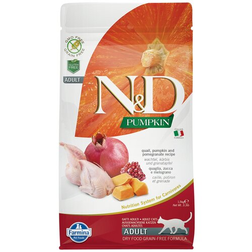  FARMINA CAT N&D GRAIN FREE PUMPKIN QUAIL      ,    (0,3   6 )   -     , -,   