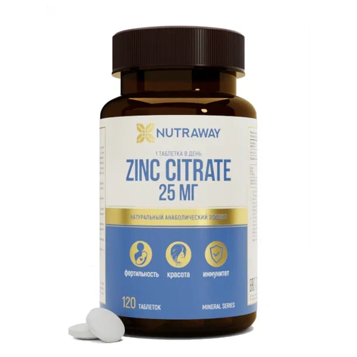   NUTRAWAY Zinc Citrate, 25 , 120 .   -     , -  