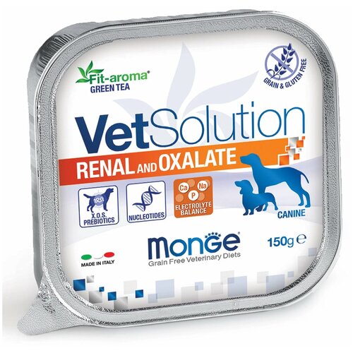  Monge VetSolution Dog Renal and Oxalate        150  x 24    -     , -  