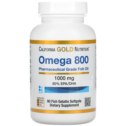  California Gold Nutrition Omega 800 Fish oil ., 180 , 90 .   -     , -  