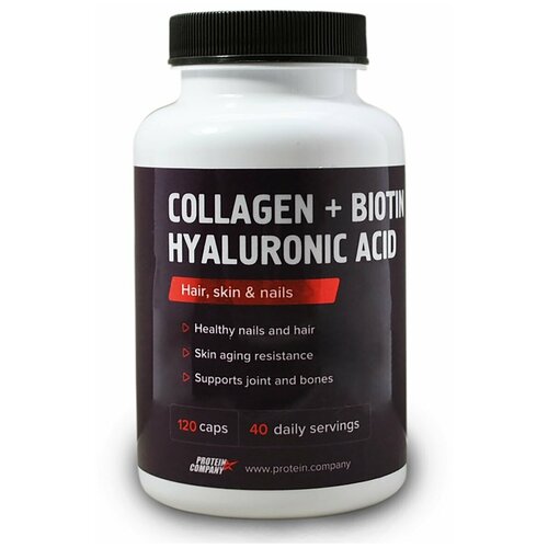   PROTEIN.COMPANY Collagen + Biotin Hyaluronic acid, 90 , 250 , 120 .   -     , -  