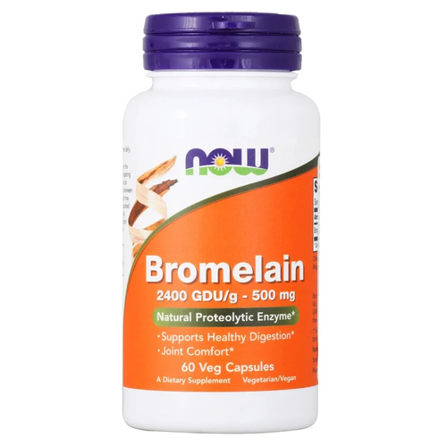 ���� ������� NOW Bromelain, 500 ��, 60 ��., ������ ������
