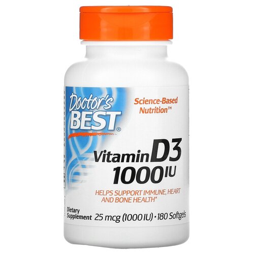  Doctor's Best Vitamin D3 ., 1000 ME, 80 , 180 .   -     , -  